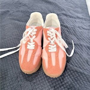 Sam Edelman Pink and White Women's Sneakers